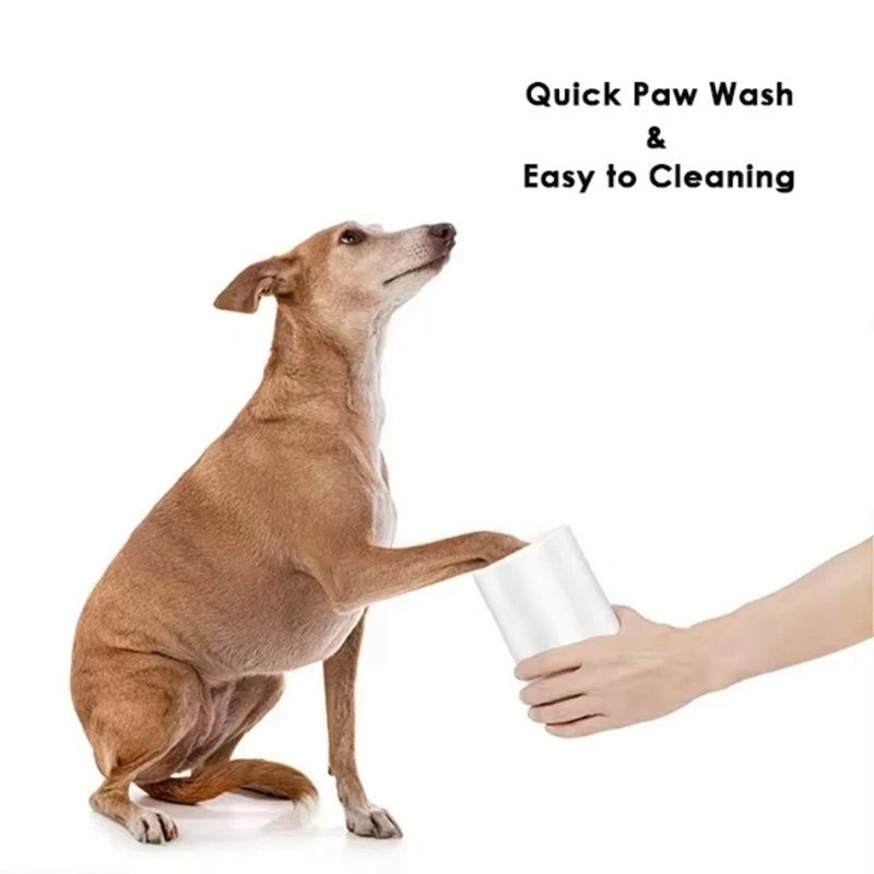 For Pet Dog Paw Care Set Silicone Brush Quickly Muddy Feet Cleaning Wash Portable Dog Paw Cleaner Cup Dog Products-A021