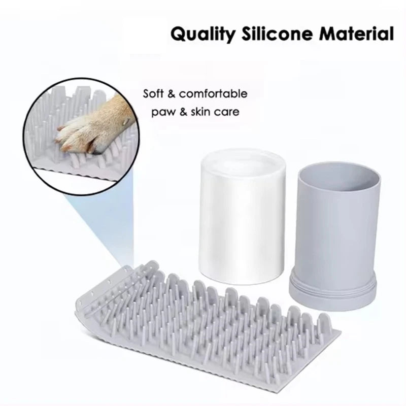 For Pet Dog Paw Care Set Silicone Brush Quickly Muddy Feet Cleaning Wash Portable Dog Paw Cleaner Cup Dog Products-A021