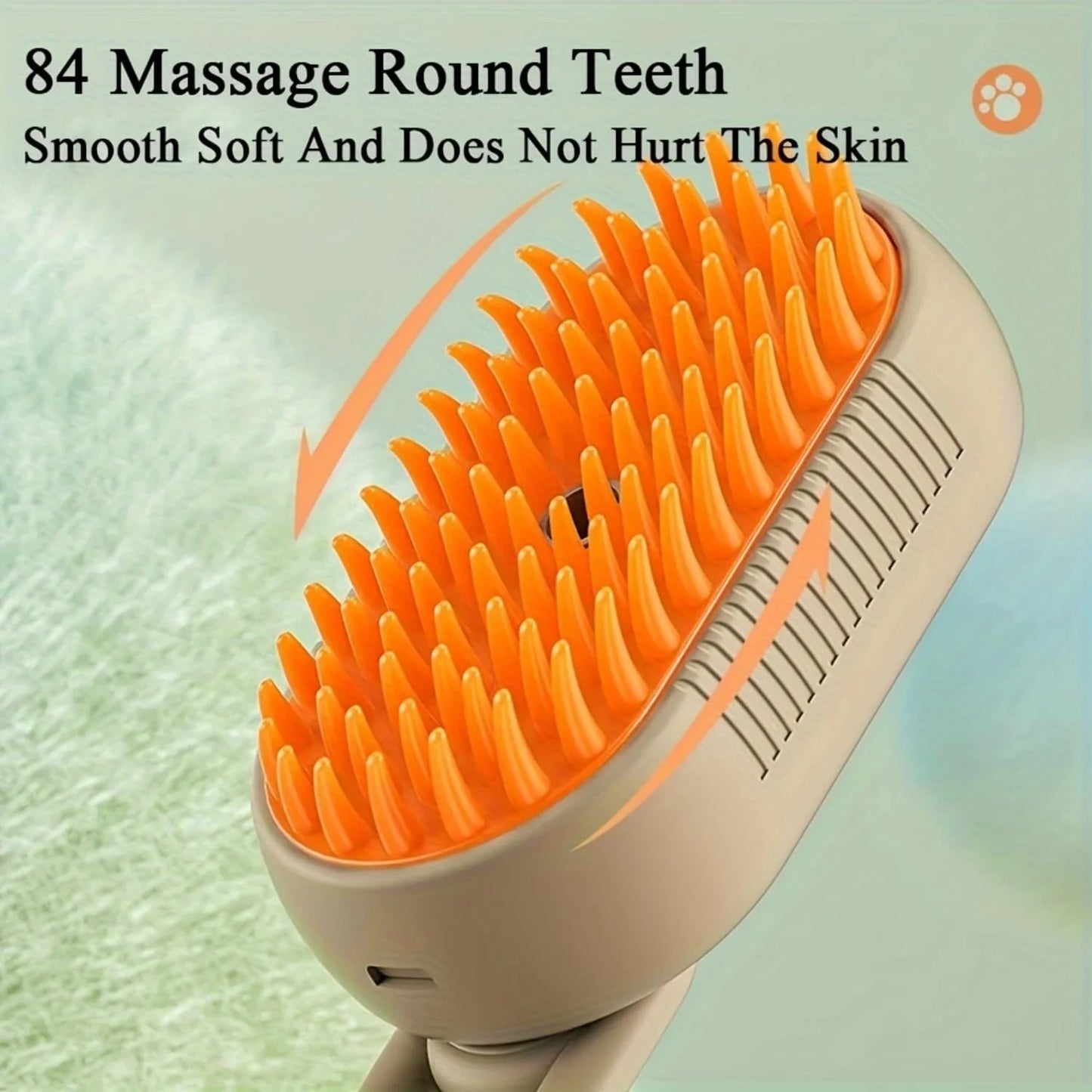 Steam Brush for Cats,Upgraded 3 in 1 Cat Steam Brush for Shedding Pet Steam Brush,Usb Rechargeable Steam Brush for Cats Dogs Hair Removal Cleaning and Massaging Grooming Brush (Coffee)
